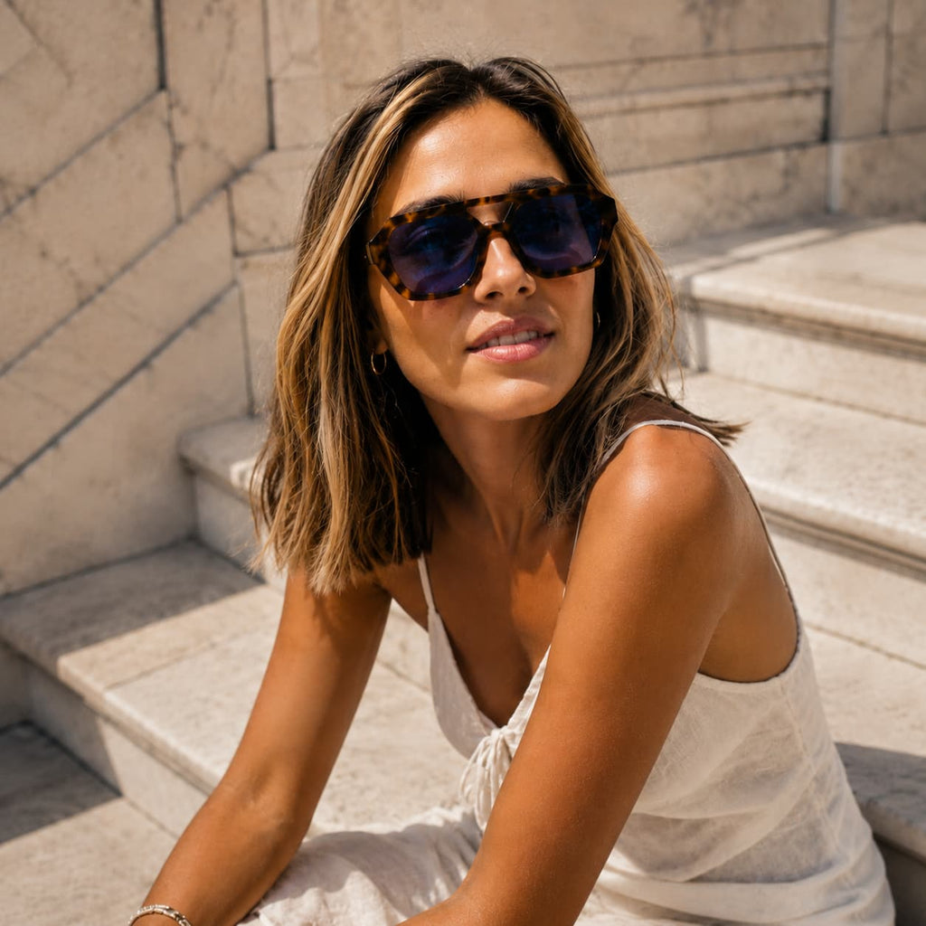 Sunglass model for cala shooting 3