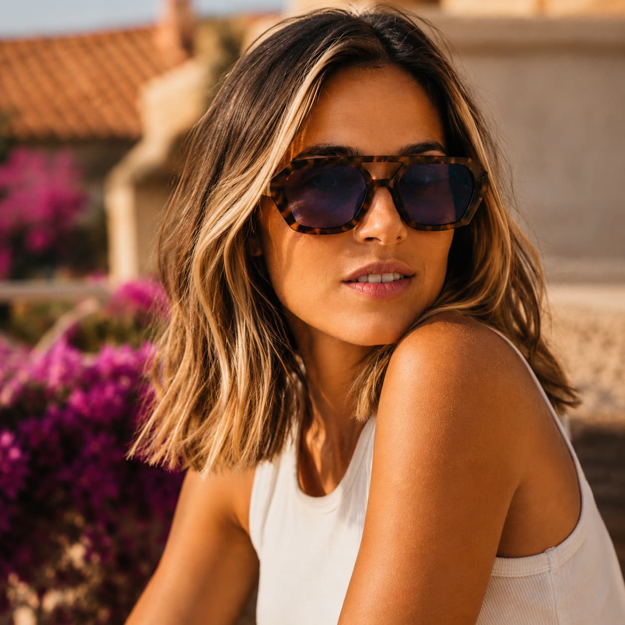 Sunglass model for cala shooting 2