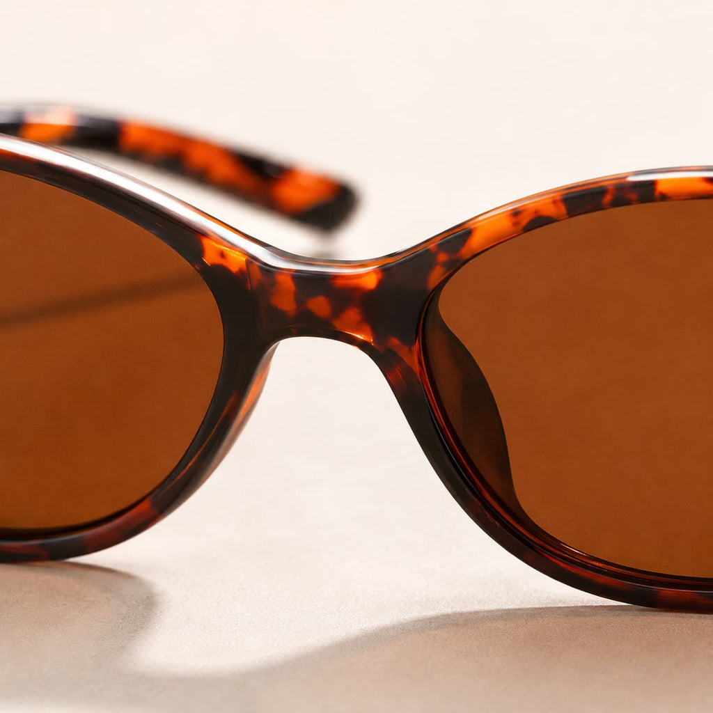 Sunglass Model luna cateye bridge detail view variant leopard 